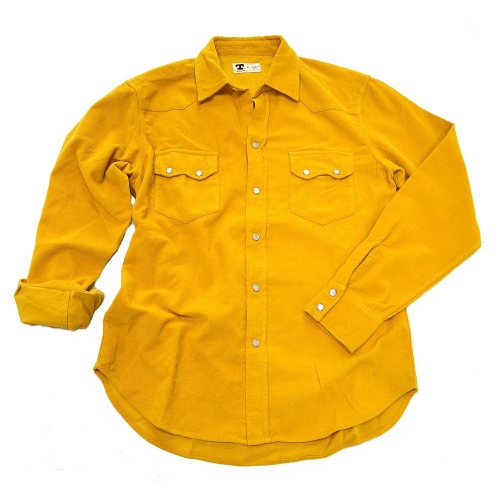 Tellason Cowboy Shirt Corduroy Sunflower XL