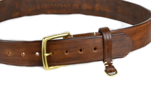 OBERWEIHER ORIGINAL Gürtel Braun/Messing 105cm