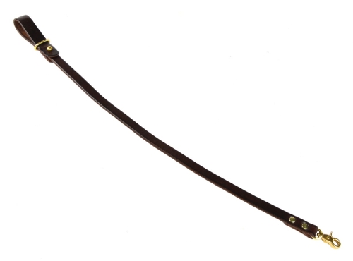 OBERWEIHER Lanyard dark brown/brass