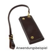 OBERWEIHER Lanyard dark brown/brass