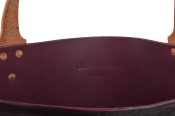 OBERWEIHER ORIGINAL Rindleder Tasche "Aubergine"