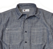 Tellason Fisher Shirt New Chambray Blue