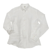 Delikatessen "Feel Good Shirt" white linen L