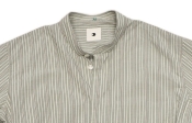 Delikatessen "Zen Shirt" green/beige/white stripe XL