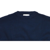 Merz b. Schwanen Pullover Cotton/Cashmere Deep Blue L
